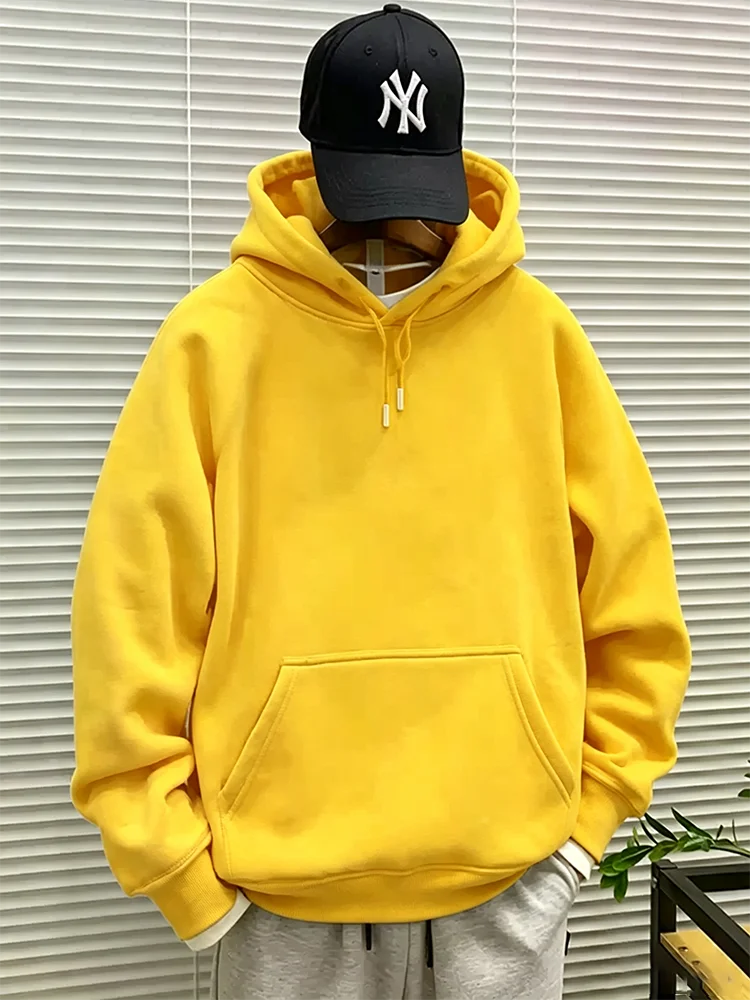 Herren Casual Hoodies Damen Fleece Warme Hoodies Frühling Herbst Pullover Mode Schwarz Mehrfarbig Übergroße Sweatshirts Top – Detail 5