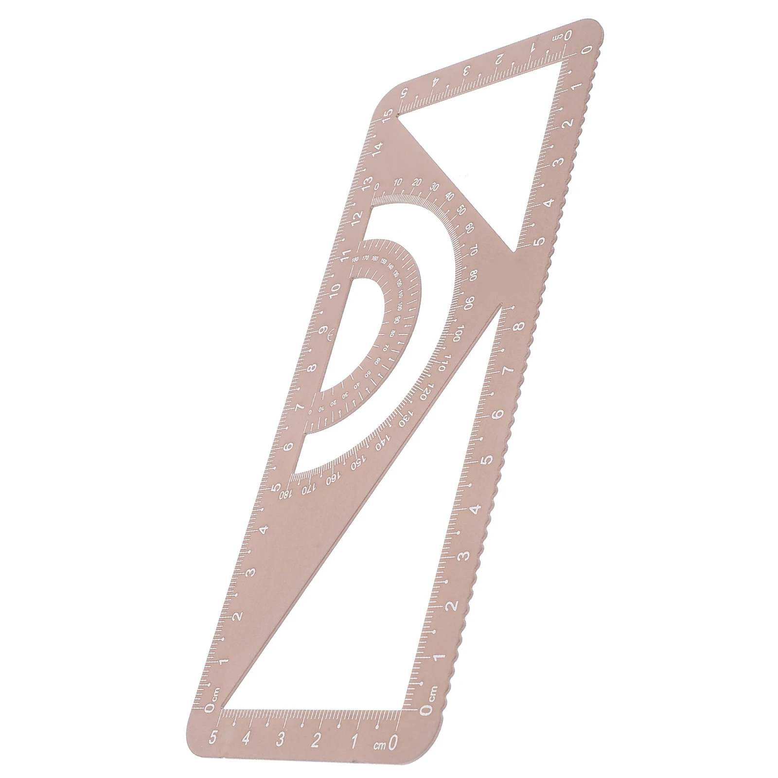 

Multi-Purpose Aluminum Alloy Ruler Compact Measuring Tool For Geometry Drawing Architecture Engineering School Supplies