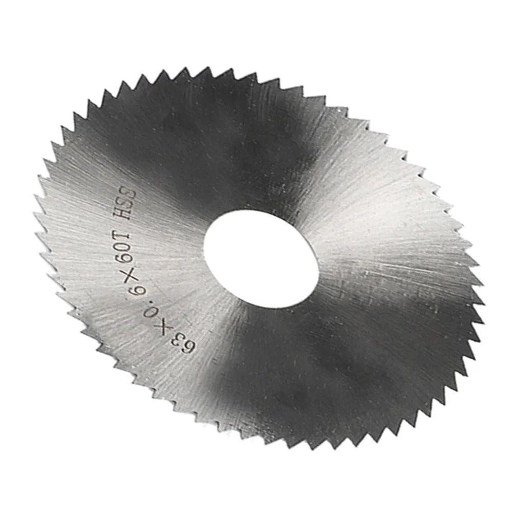 1pc Stahl Kreissäge blatt 63mm Bohrung durchmesser Rad schneid scheibe zum Schneiden von Holz Kunststoff Kupfer Leichtmetall