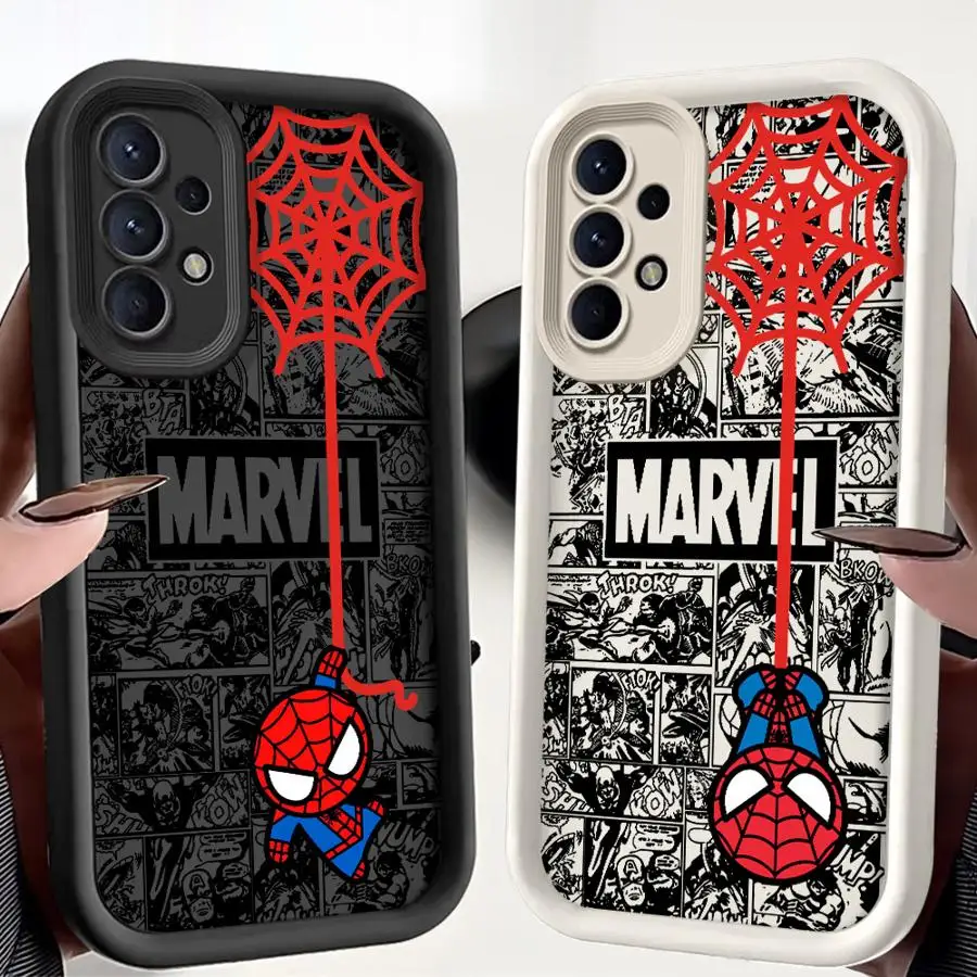

Funny Cartoon Marvel Spiderman Phone Case for Samsung Galaxy A55 A53 A52 A15 A72 A71 A51 A06 A35 A73 A54 A25 Soft Shell