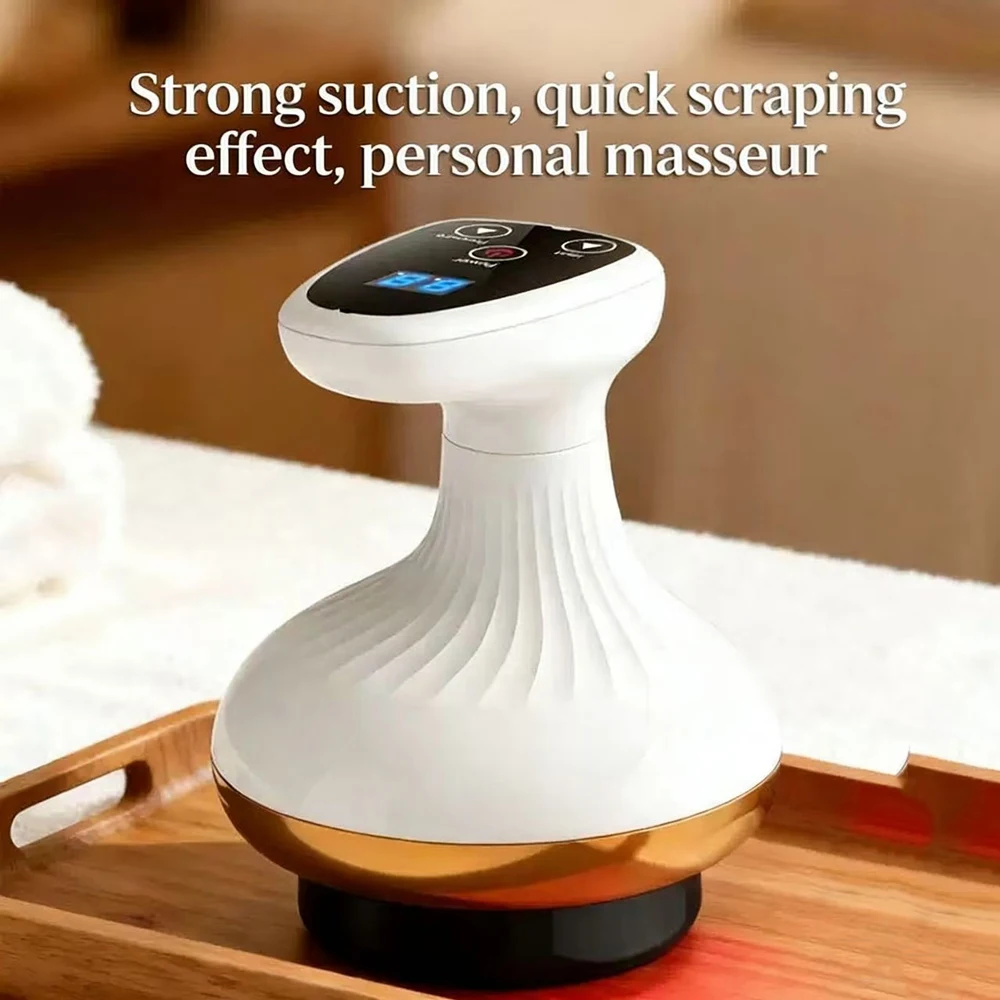 Household Electric Scraping Massage Cupping Massager With Suction Cup Heating, Suction Cup Heating, Anti-Cellulite Massager