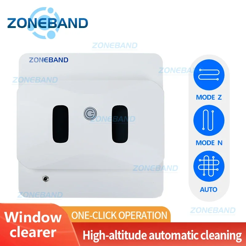 Smart Robot Window Vacuum Cleaner Glass Tile Wiper Washer Large Suction Remote Control Free Hands for Home Office Appliance