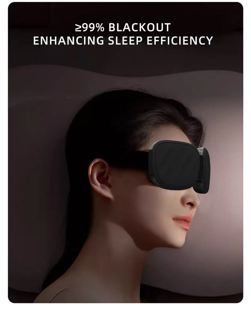 3D Sleeping Eye Mask Block Out Light Sleep Mask for Eyes Slaapmasker Eye Shade Blindfold Sleeping Aid Mask Eyepatch Adjustable