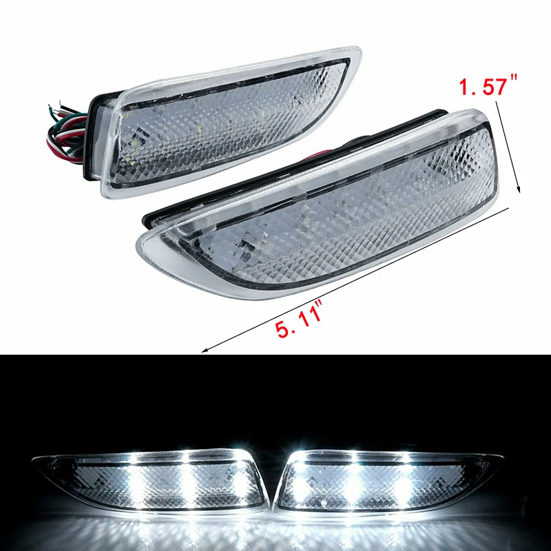 One Pair Car LED Reflector Lamp Rear Bumper Tail Driving Stop Signal Brake Lights For Toyota Corolla 2011-2013 For Lexus CT200