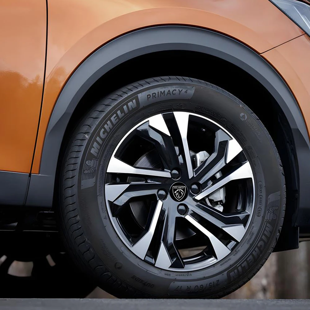 4 Stück 60mm Auto-Radnabenkappen Reifen-Nabenkappen-Embleme für Peugeot 2008 3008 306 307 308 206 207 208 107 508 408 Zubehör – Detail 12