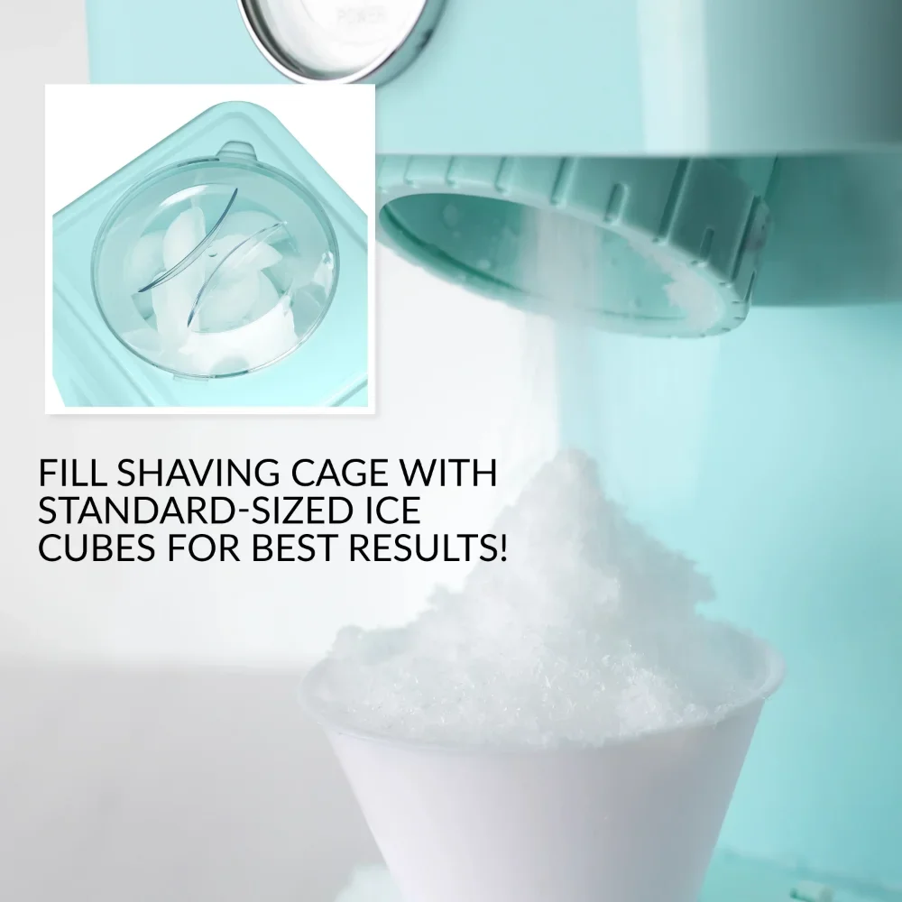 a CLSC1AQ Classic Retro Single Countertop Snow Cone Maker, Includes 1 Reusable Plastic Cup,