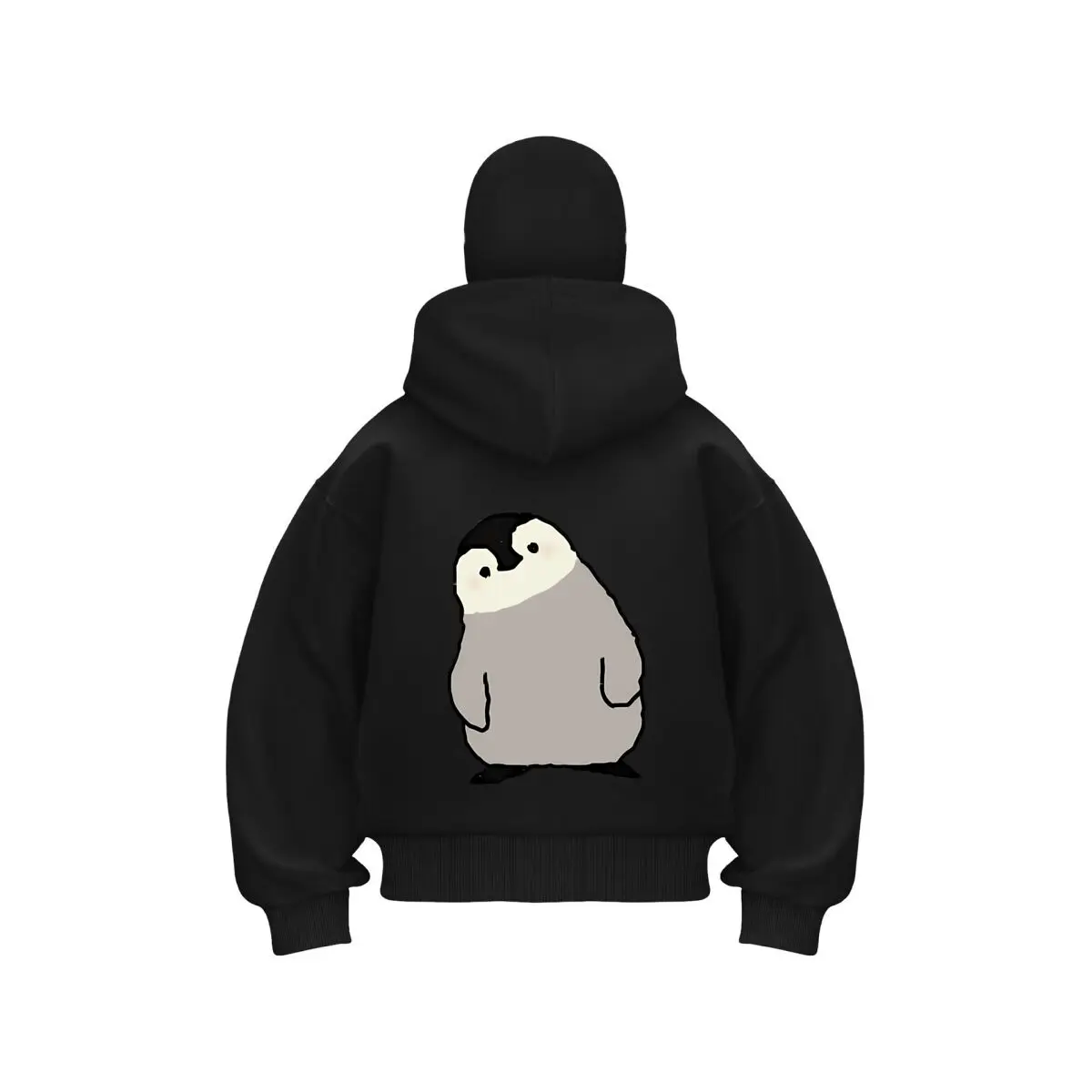 

Cute Penguin Fashionable design new item double hooded sweatshirt men's hooded