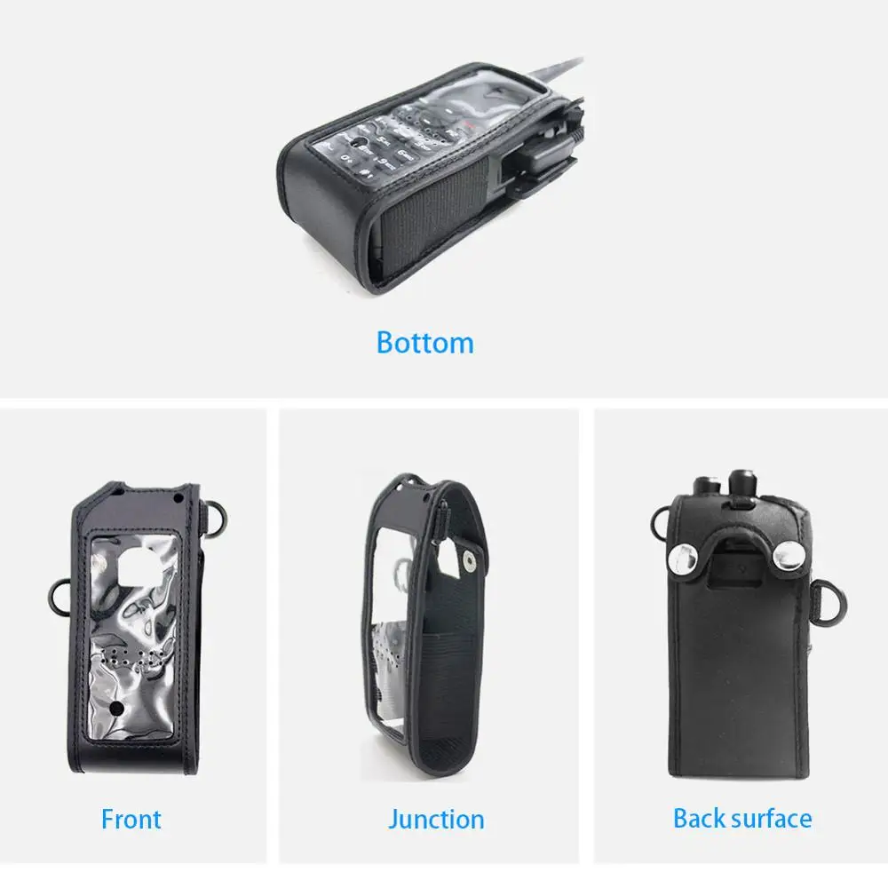 High Quality Portable Radio Soft Case For Anytone AT-D878UV Ham Radio Leather Protection Bag Wholesale Fast Delivery