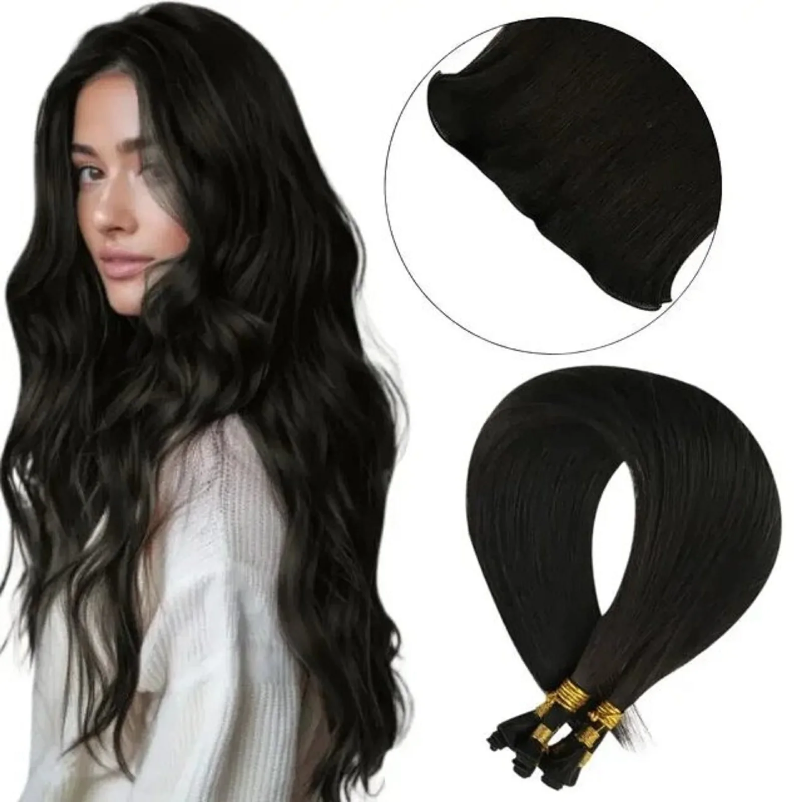 

YoungSee Virgin Hand Tied Weft Salon Supply Sew In Hand Tied Human Hair Bundles Virgin 100% Straight Human Hair 10-30G