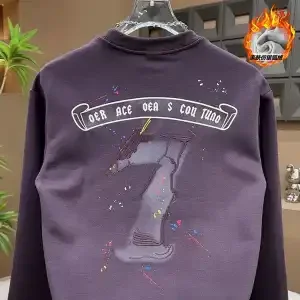 جديد الخريف العصرية العلامة التجارية الرقمية المطبوعة جولة الرقبة البلوز الرجال عارضة العصرية تي شيرت جولة الرقبة عارضة قميص #5