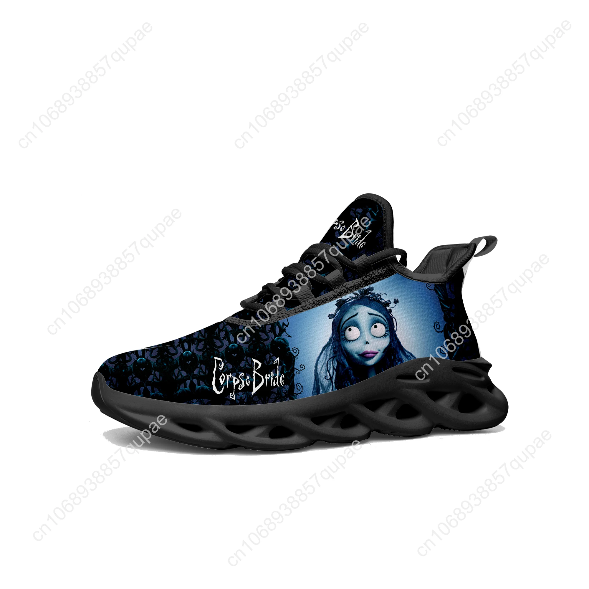 Corpse Bride Cartoon Manga Flats Sneakers Mens Womens Teenager High Quality Sports Running Shoes Sneaker Customized Made Shoe