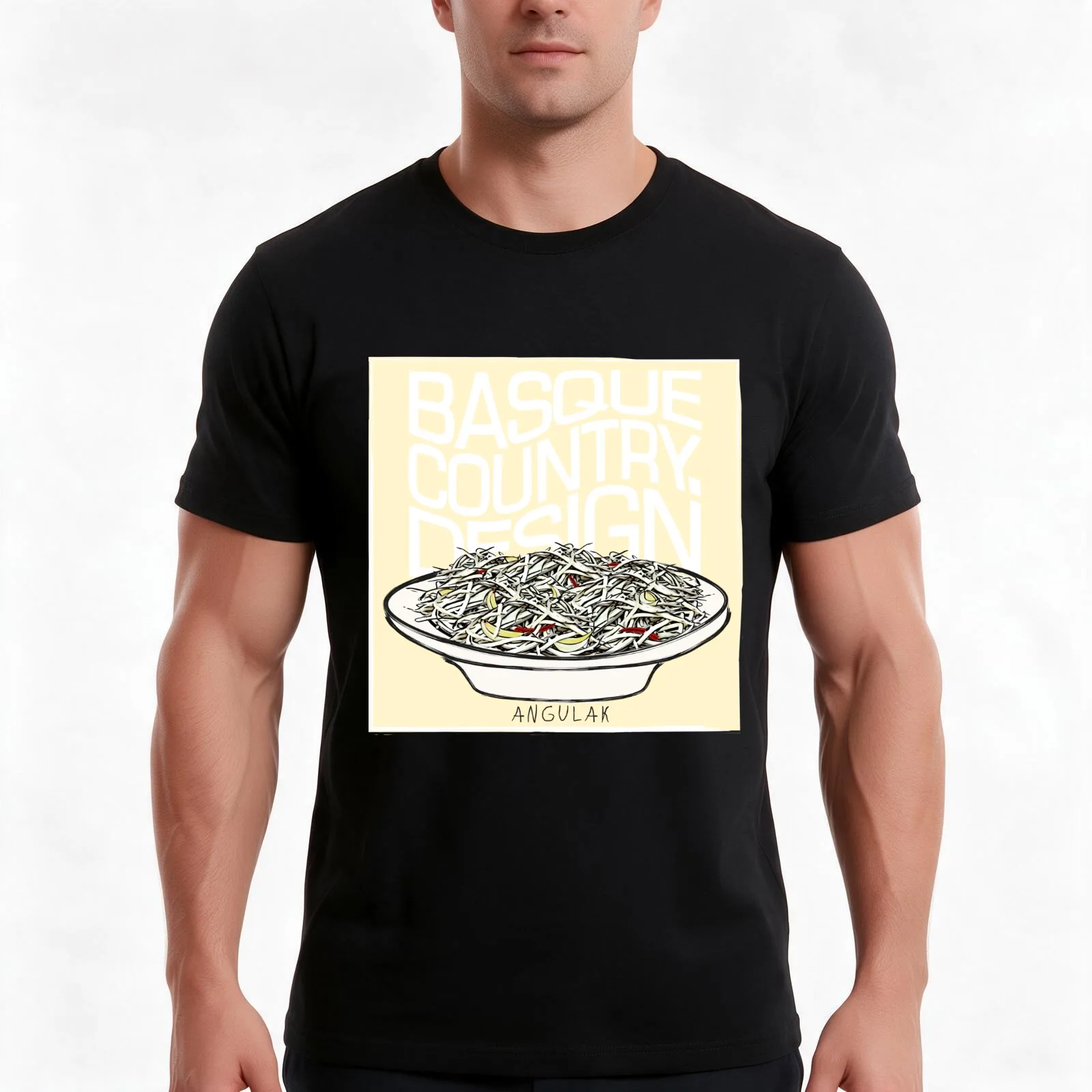 ELVERS DESIGNING THE BASQUE COUNTRY T-Shirt, Summer Casual Cotton Tee, Oversized Streetwear Tops, Vintage Graphic Print