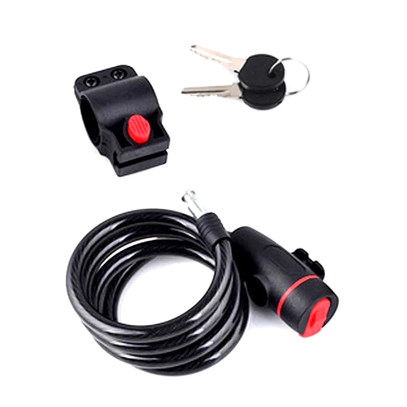 

Замок для велосипеда, противоугонный Mtb, дорожный велосипед, стальная проволока, цепной замок, мотоциклетный шлем, складной велосипед, электрический скутер, безопасный замок