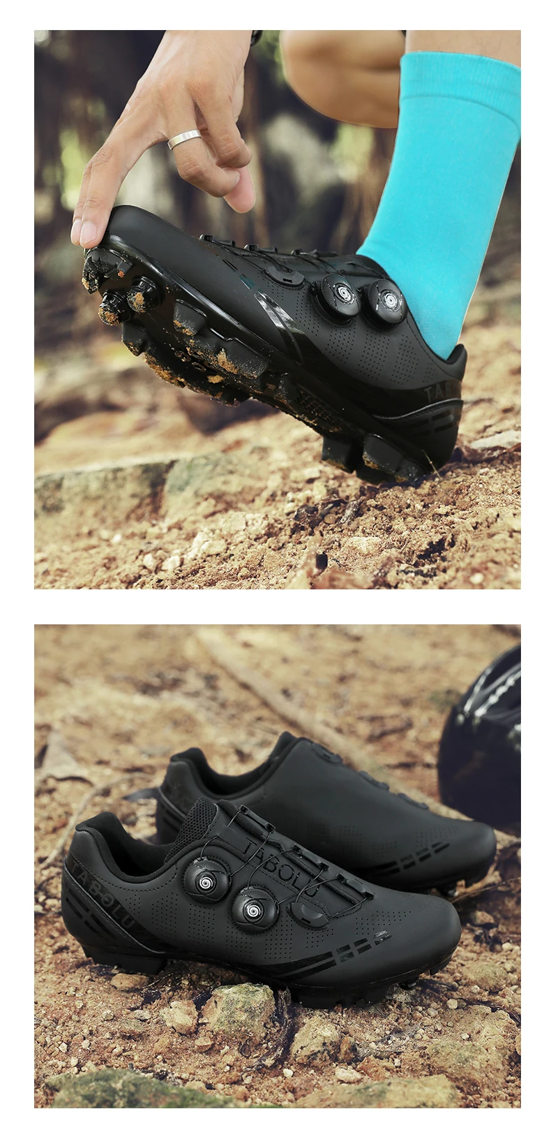 Atmungsaktive Radsportschuhe für Herren MTB Mountainbike Klickschuhe mit Harter Sohle Professionelle Renn- und Wettkampfschuhe SPD Damen Rennradschuhe – Detail 17