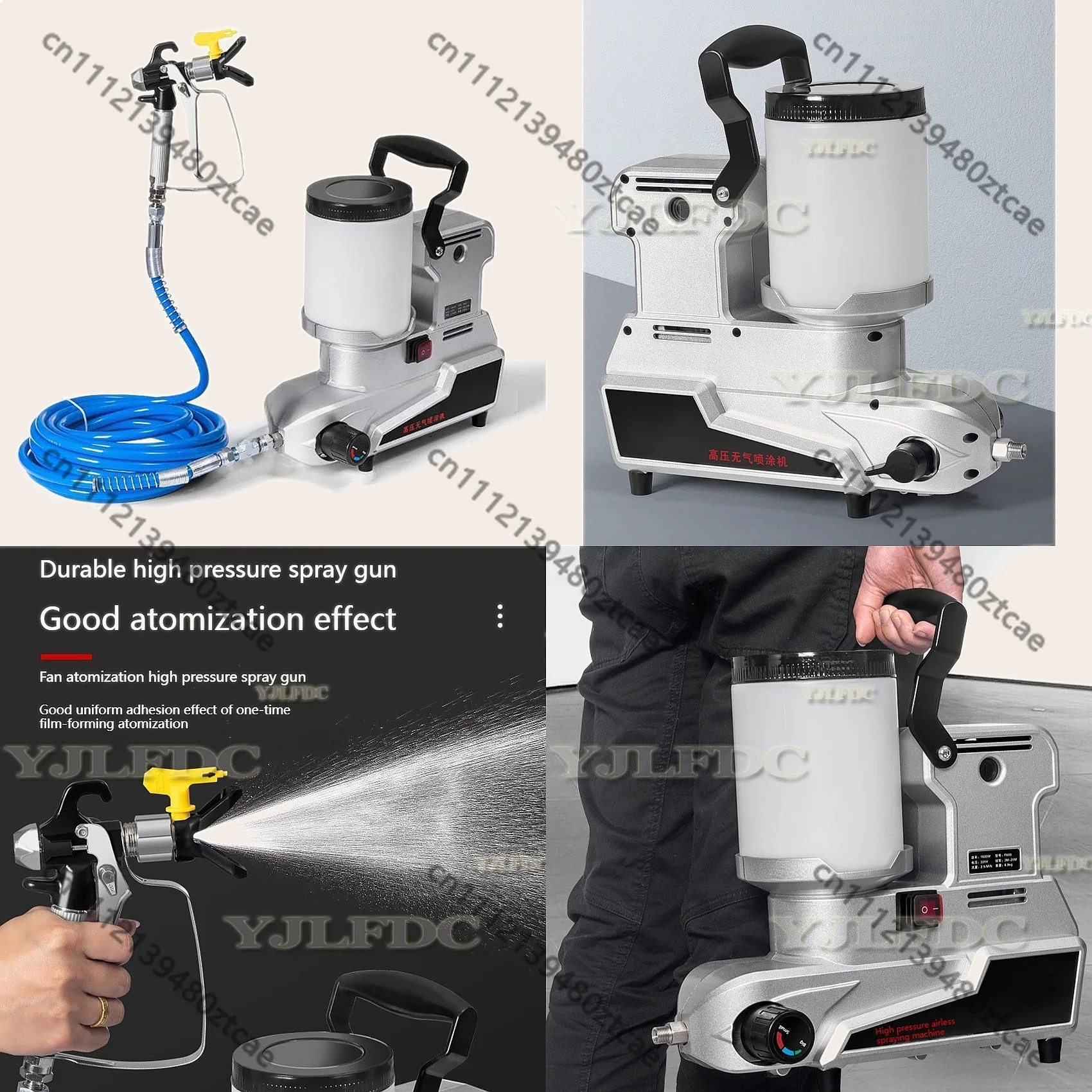 New Multifunctional 1600W Airless Paint Sprayer Portable Electric Spray Gun High Power Home Painting Tool