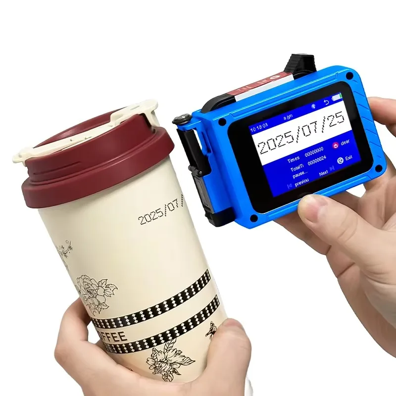 Portable Mini TIJ Thermal Inkjet Printer for Expiry Date Batch Code Logo Label Bottles Bags Cartons Cans