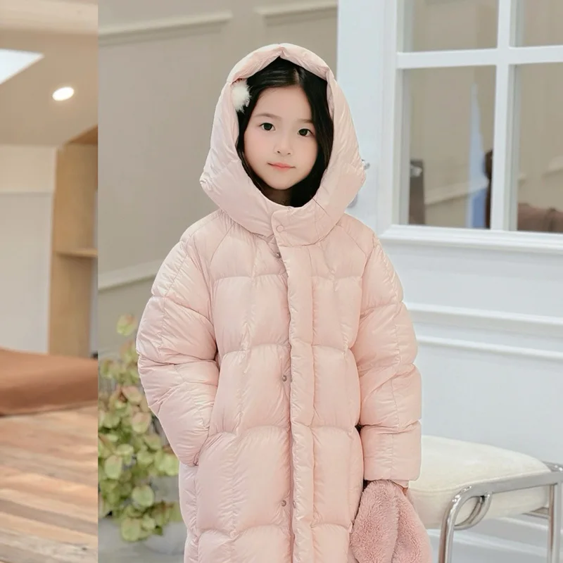 

Осень-зима 2024, теплое пуховое пальто для маленьких мальчиков, куртки для маленьких девочек, детская эксклюзивная одежда, зимняя одежда для девочек