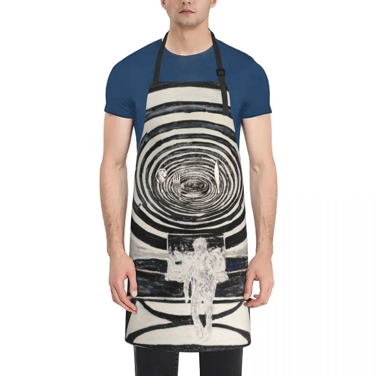 Time Tunnel Painting Apron Household Items Kitchen Kitchen For Men Apron