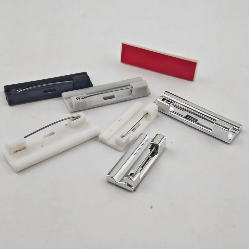 200 قطعة من البلاستيك دبوس الأمان بروش شارة كليب لوحة الصدر بطاقة شارة التبعي #4