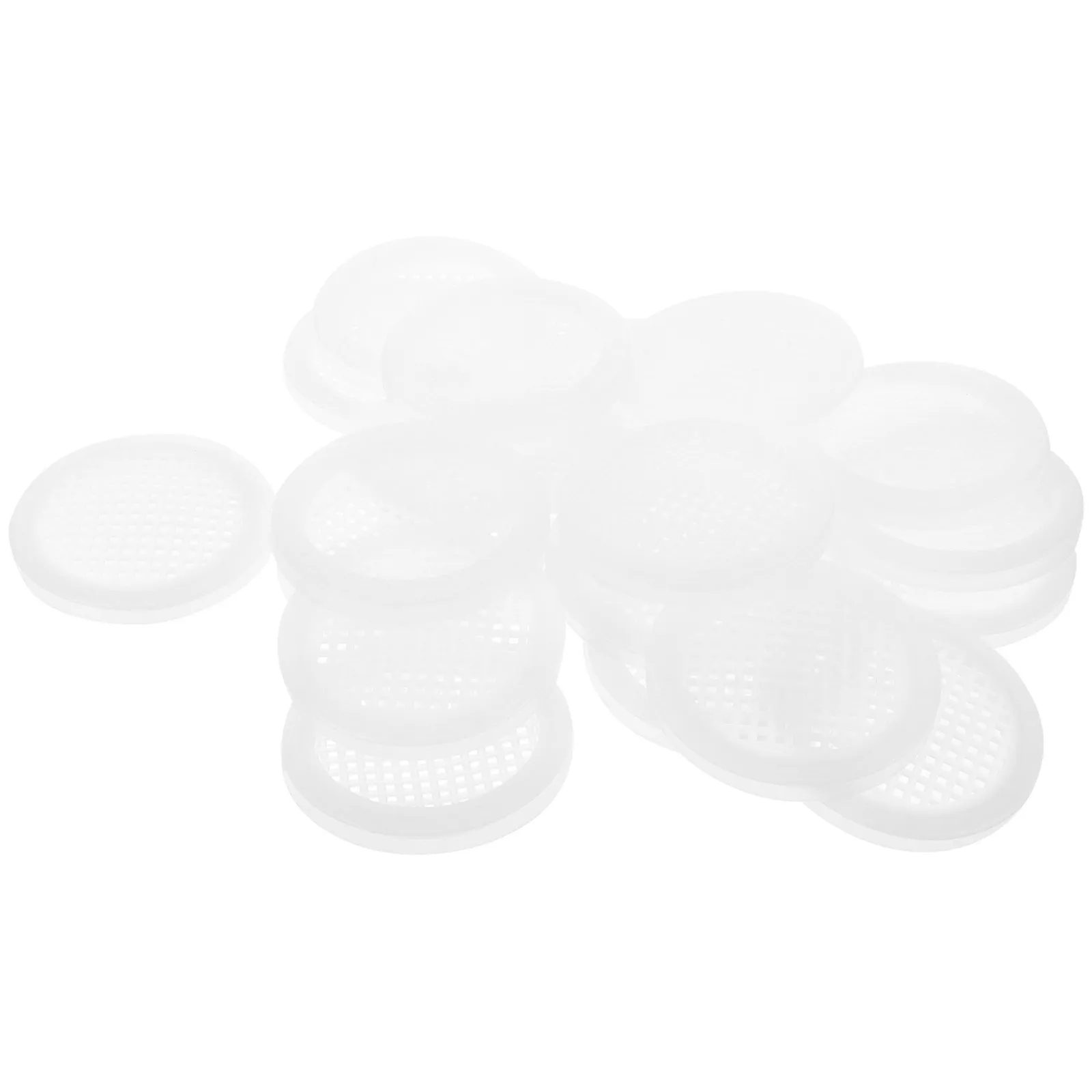 

20Pcs Breathable Soffit Vent Mesh Round 60Mm Air Vent Cover Under Cabinet Ventilation Cabinet Door Ventilation