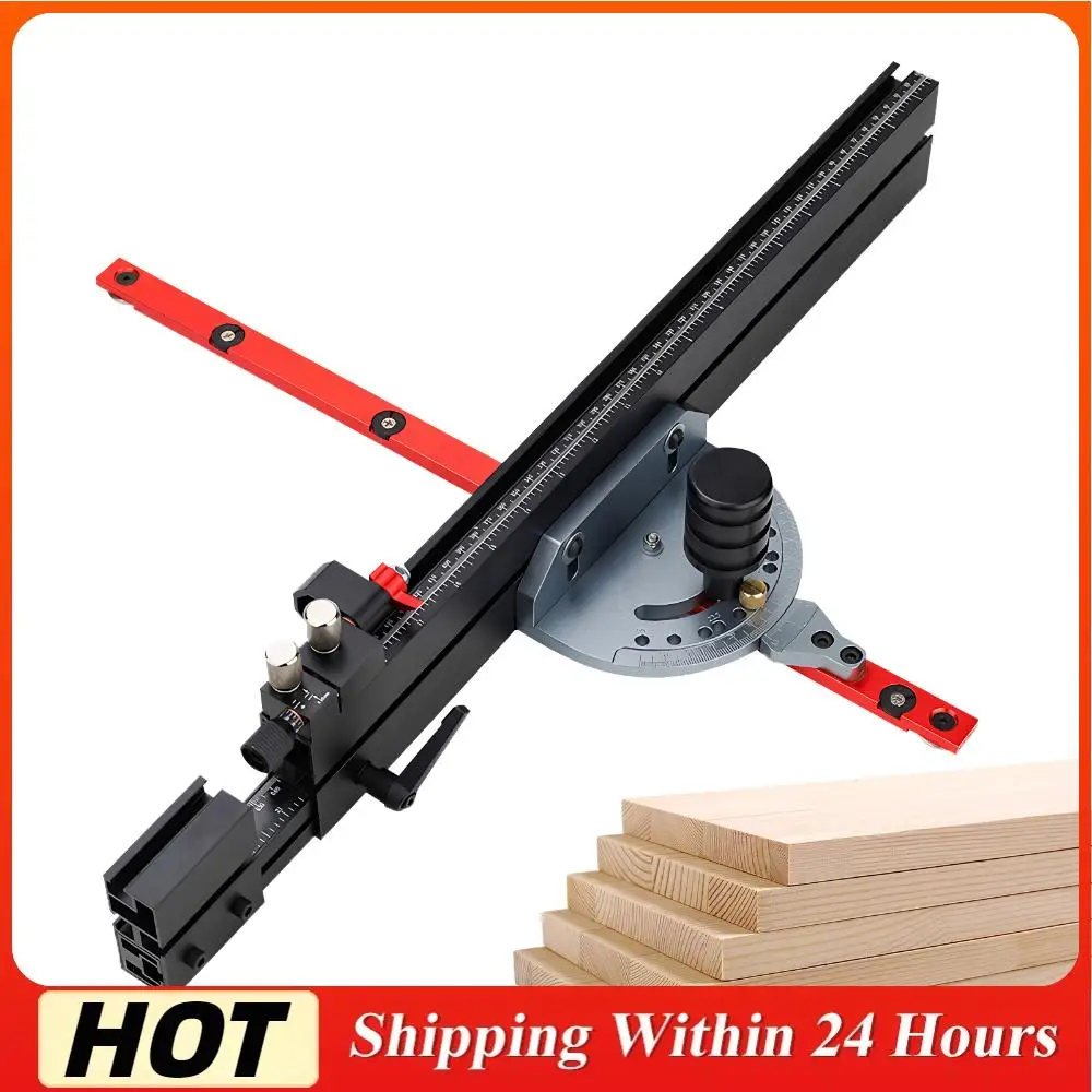

Table Saw Router Miter Gauge Adjustable 11 Angle Stops Miter Gauge Standard Slot 3/4 X 3/8 Inches Woodworking Tools