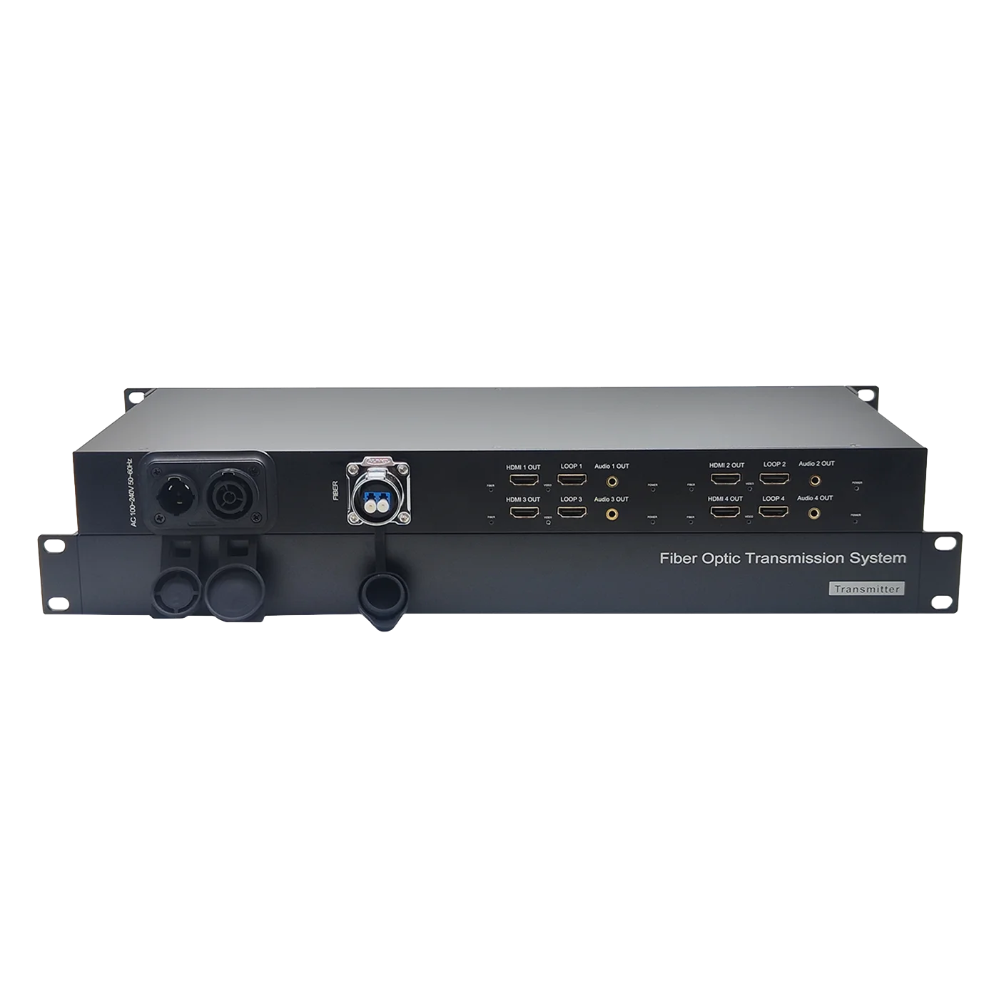 7680x1080P 4x 4K60 HDMI Fiber Optic Converter with CNLINKO Dual LC Fiber