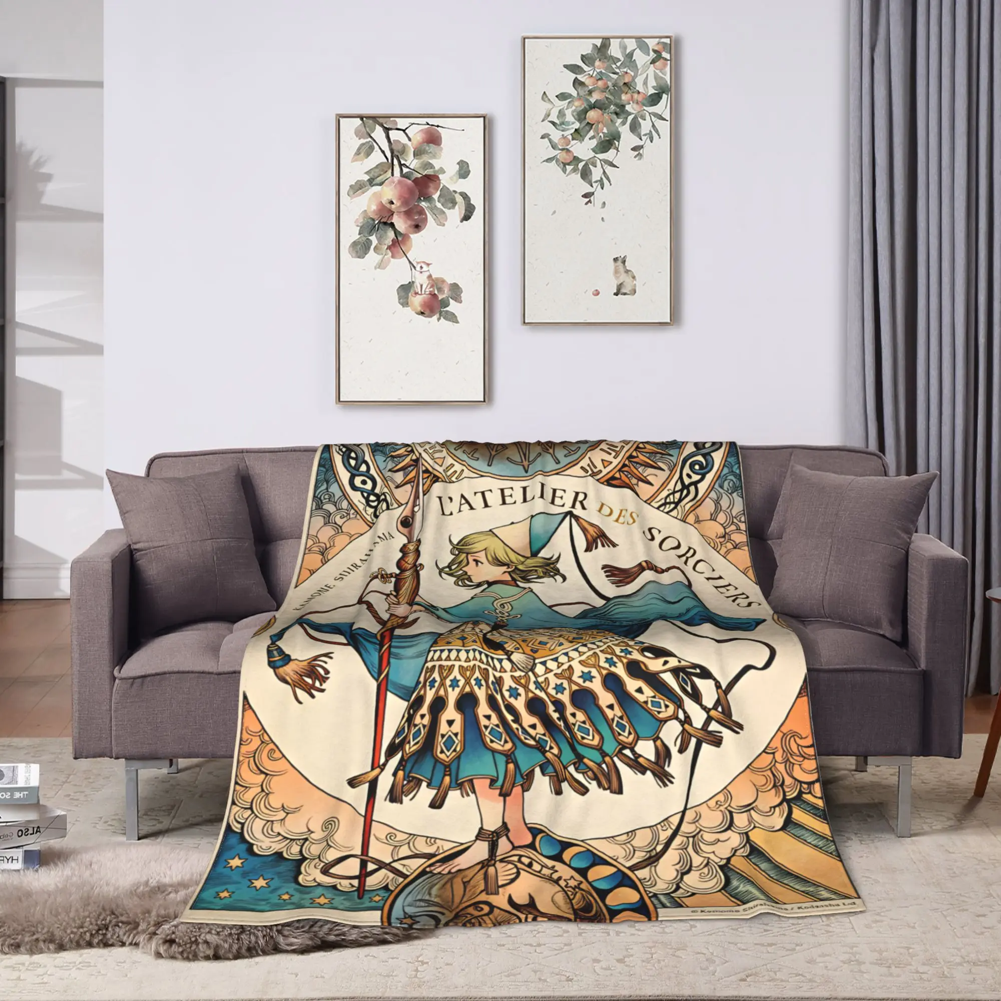Witch Hat Atelier Blankets  Super Warm Street Trend Plush Bedding Throws For Couch Chair Sofa Bed Camping Bedspread Bed Cover