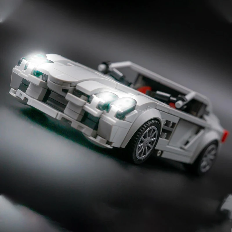 345-teiliges MOC City Champions Supersportwagen Schwerlastwagen SLR McLaren Modell Technik DIY Montage Bausteine Ausstellungsstück Geburtstagsgeschenk