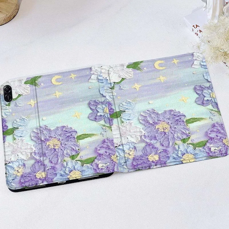 

Oil painting pattern design Tablet Case For Huawei MatePad M5 T5 SE 11 Pro Honor Tab 5 V7 V8 X9 GT 10.1 10.8 Inch