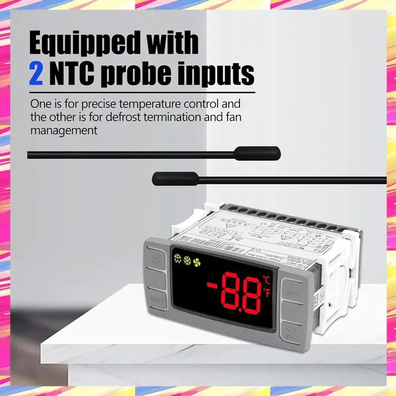 

AIAI подходит для контроллеров температуры XR06CX-4N1F1, программируемый цифровой термостат 120 В/50-60 Гц, подходит для коммерческой морозильной камеры