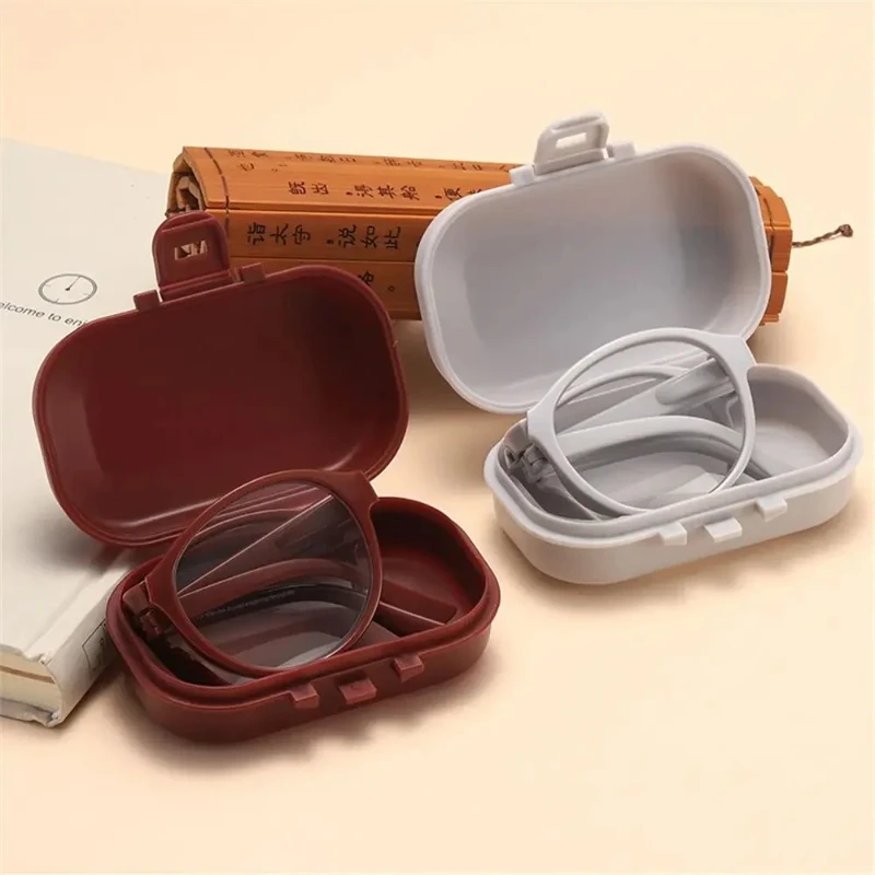 نظارات قراءة قابلة للطي مع حافظة مضادة للضوء الأزرق للجنسين، نظارات طويلة النظر المحمولة للرجال والنساء #3