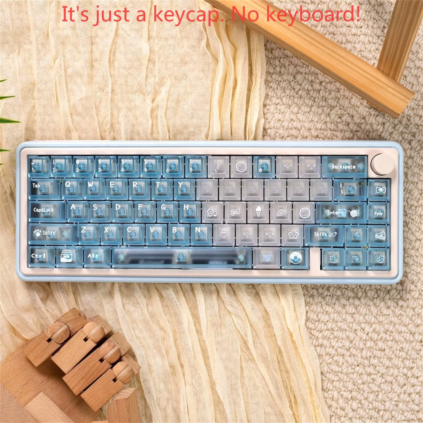 136 Keys Meow Dessert Shop Key - Gaming Keyboard Blue Switches 评论和价格