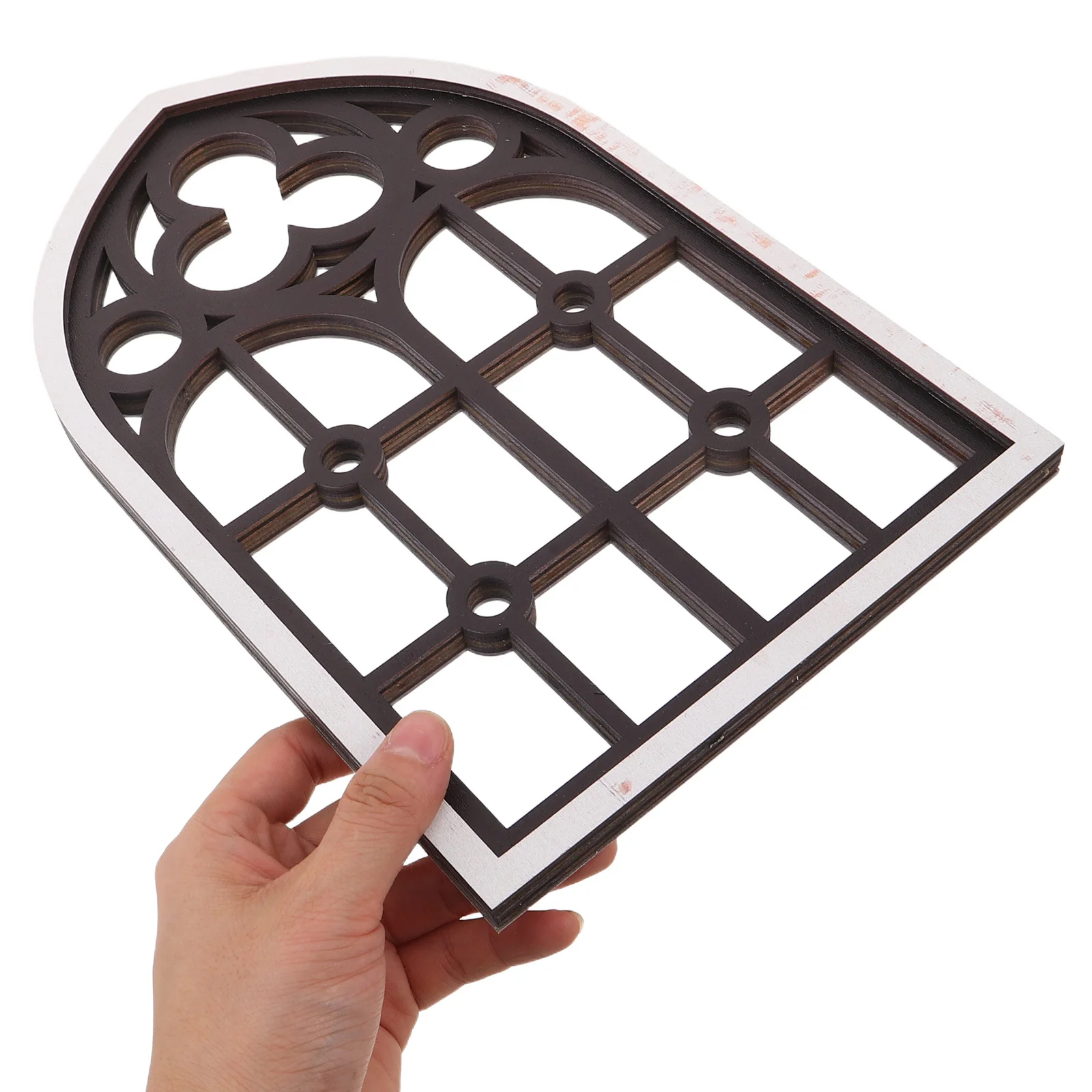 

Gothic Fake Window Mirror Decorative Home Wall Sticker Art Retro Style Indoor Room Decoration Unique Design Aesthetic Accent