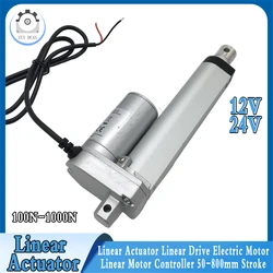 Attuatore lineare 12V 24V 1000N 800N 650N 500N 300N 200N 100N Motore lineare elettrico Corsa 50-800mm per apparecchiature di automazione