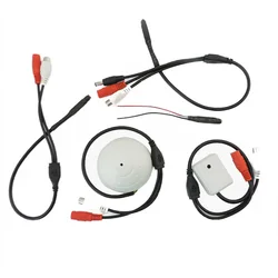DC 9V 12V RCA Female Audio Monitoring MIC Sound Pickup Microphone for CCTV Camera Security IP Voice Monitor q1