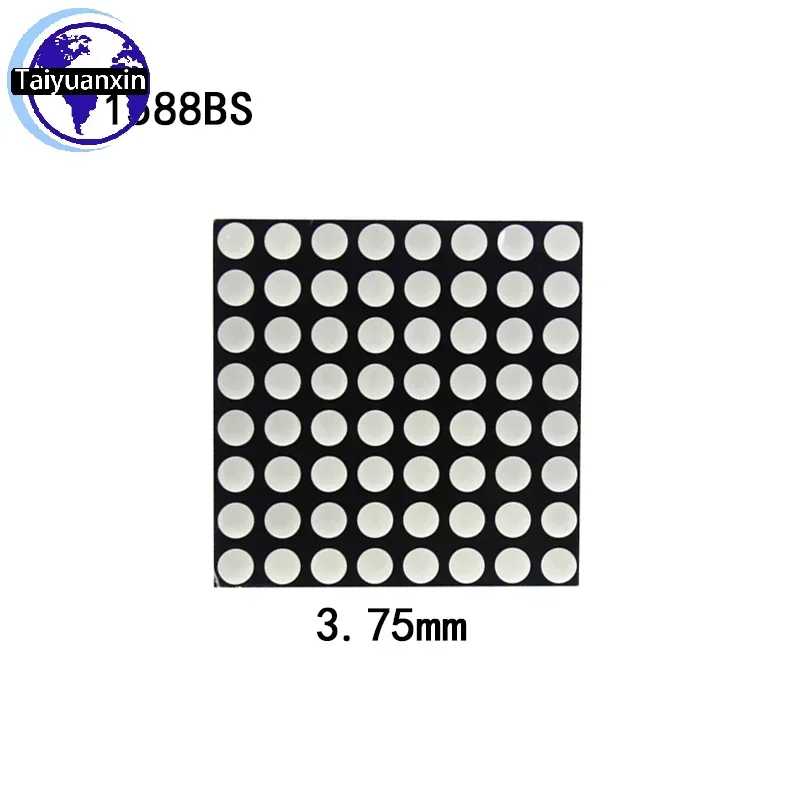 5 sztuk 1.9MM/3MM/3.75MM 8X8 8*8 czerwona dioda Led Dot wyświetlacz matrycy wspólna anoda/wspólna katoda 788BS 1088AS 1088BS 1588BS 2088BS