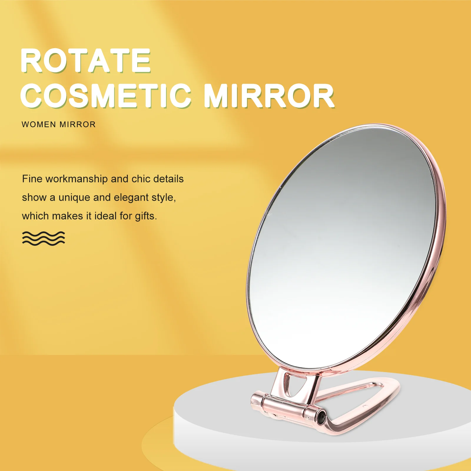 Mirrors Vanity Portable Handheld Square 29x125cm Makeup with Handle Magnifying Travel