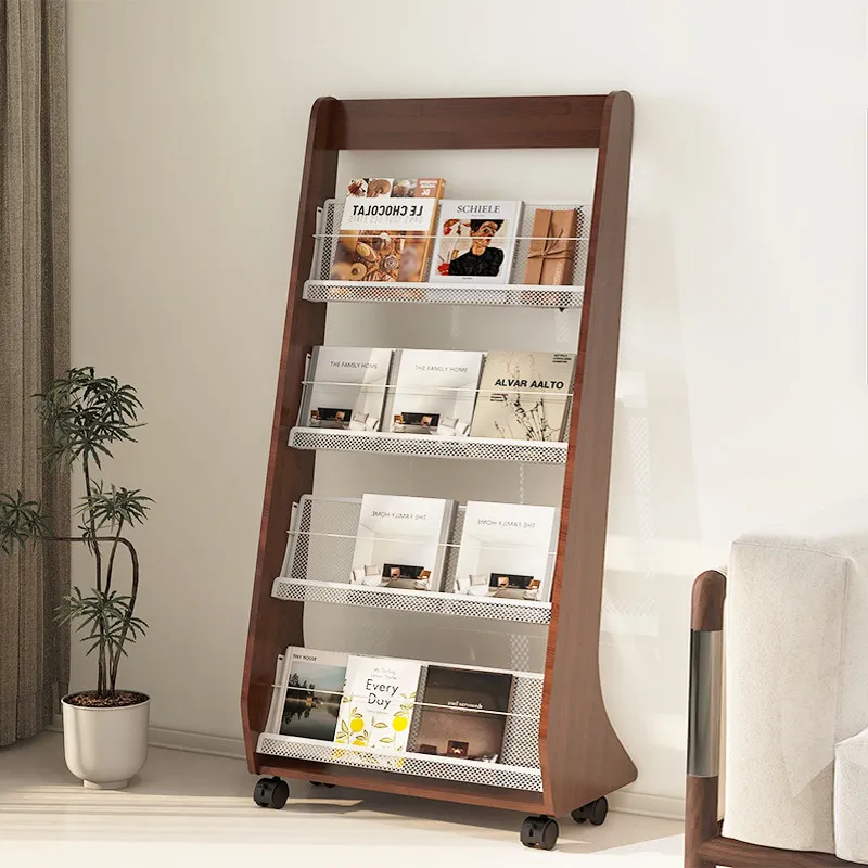 Brochure materials, color pages, display racks, magazine racks, floor-to-ceiling bookshelves, newspaper racks, newspaper racks