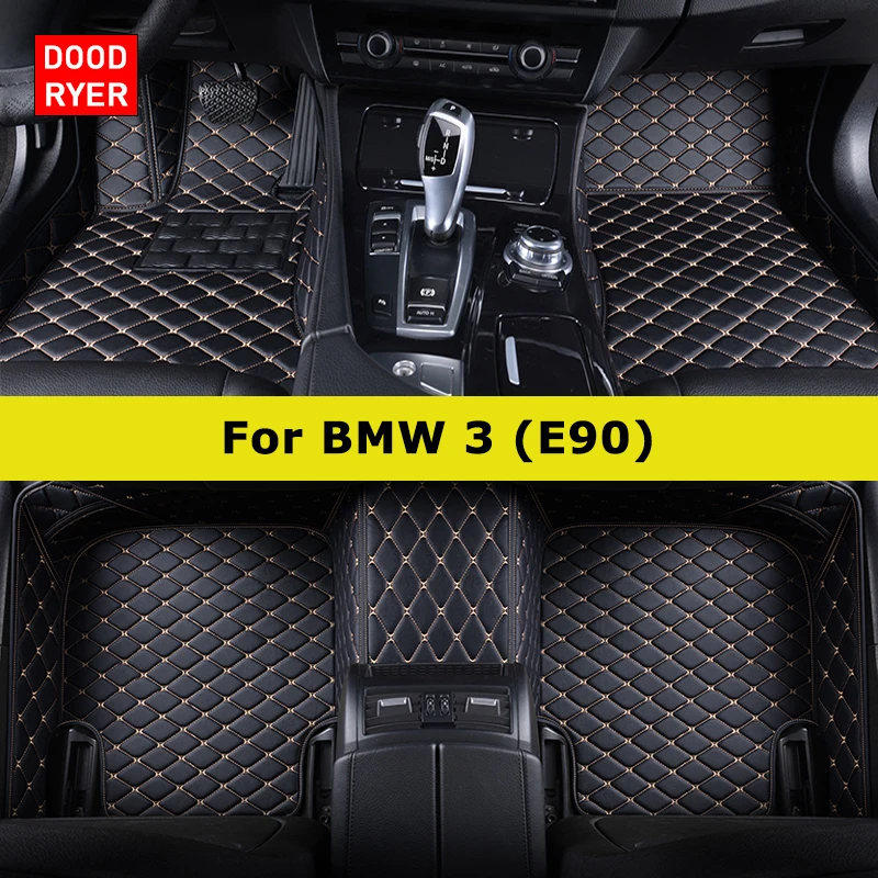 DOODRYER Custom Car Floor Mats For BMW 3er E90 2005-2013 316-335 Auto Carpets Foot Coche Accessorie