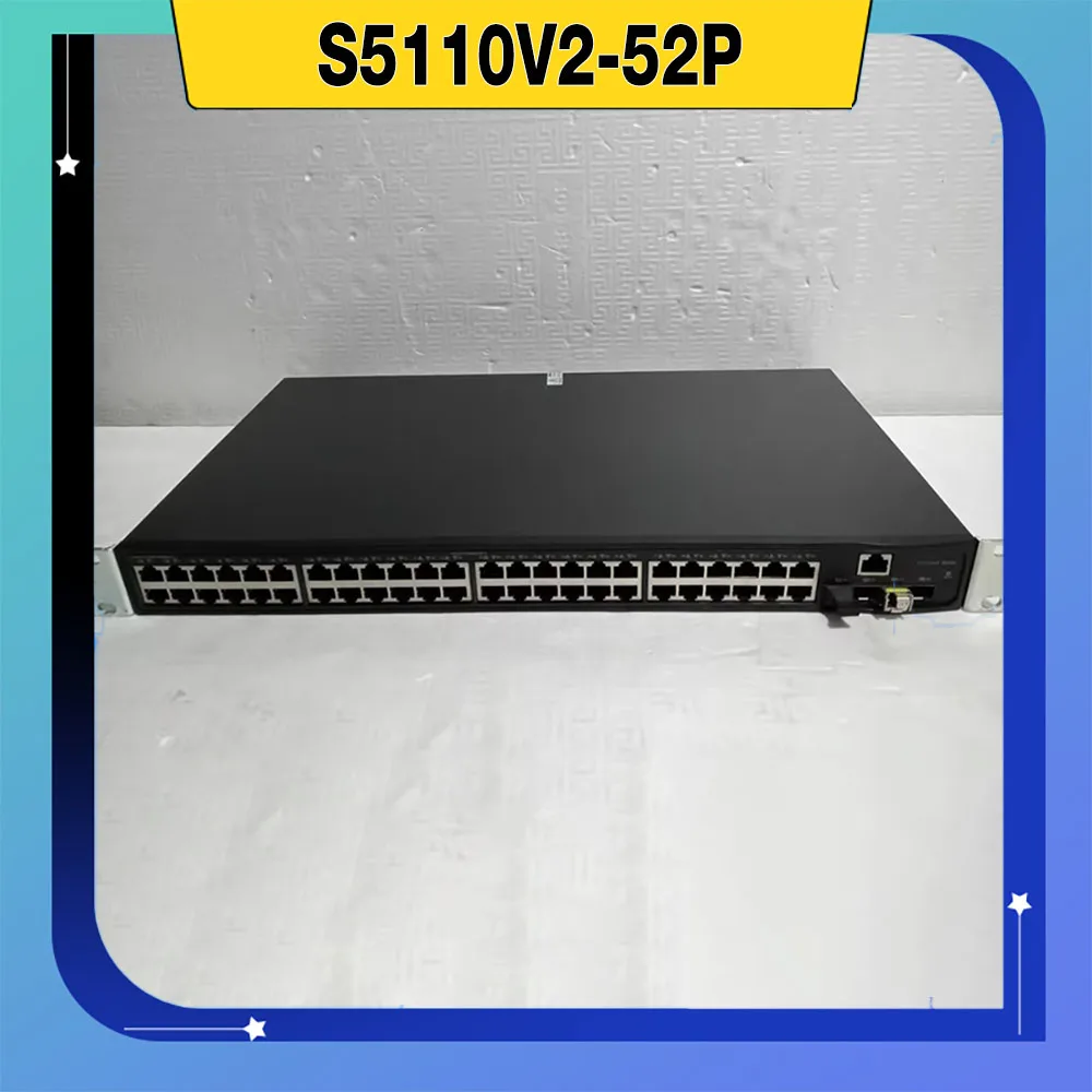 

LS-S51110V2-52P 48-портовый гигабитный электрический порт и 4-портовый гигабитный оптический порт Сетевой коммутатор S5110V2-52P