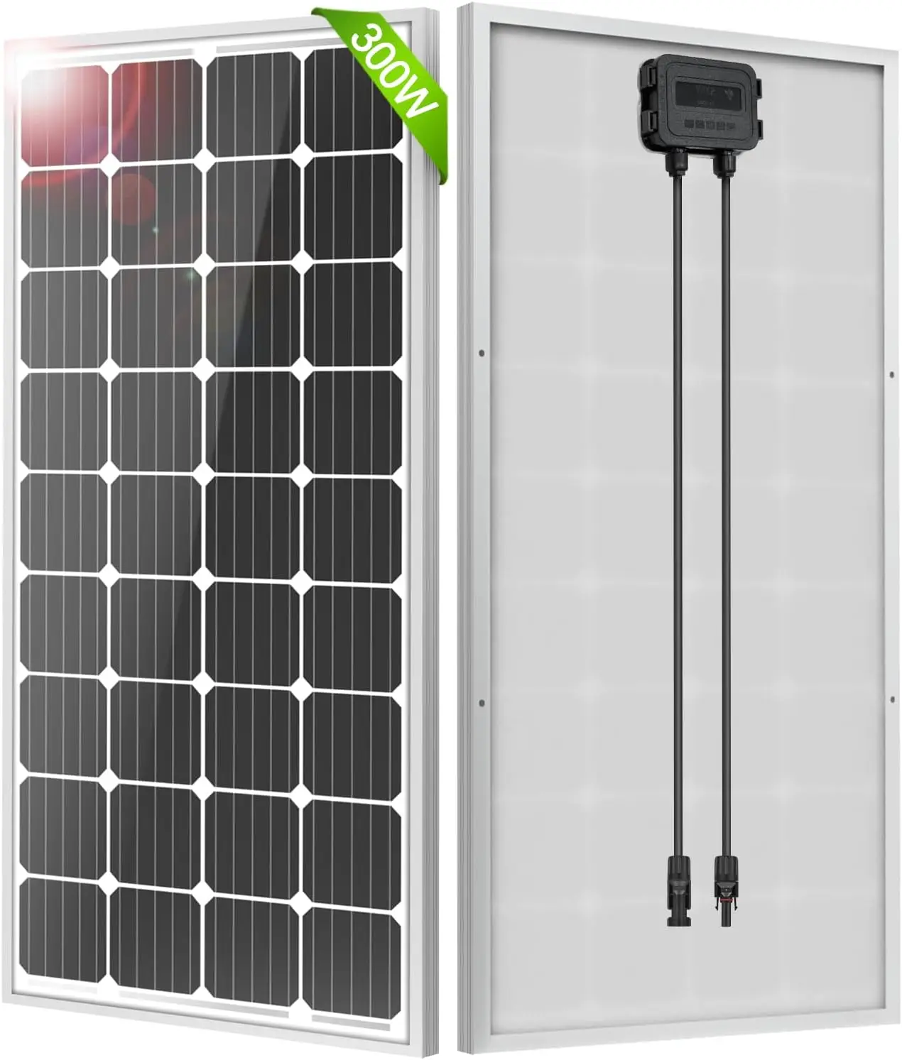 

Solar Panel 300 Watt, 12V/24V Monocrystalline Solar Panels High Efficiency Module Pv Charger For Home Marine Rv Rooftop Cabin