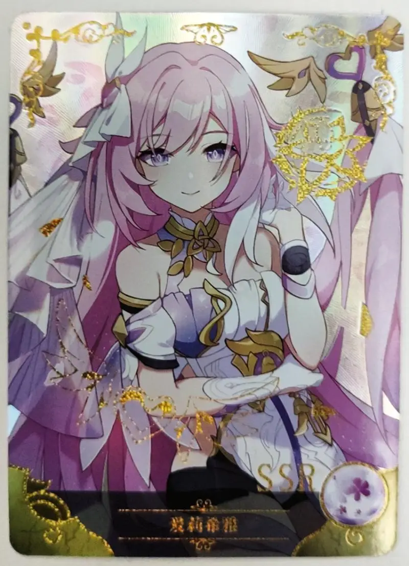 Goddess Story 5M07 Ssr-Series Genshin Impact Anime Characters Power Elysia Collection Card Cartoon Toys Birthday Gift