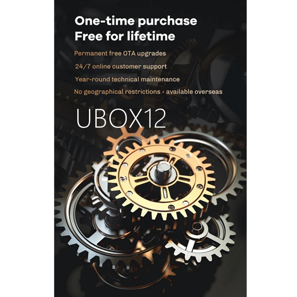 For Korea UBOX12 Android 12.0 TV Box 2025 Unblock Tech UBOX 12 Best Asia Smart Media Player Voice Countrol 4GB 64GB