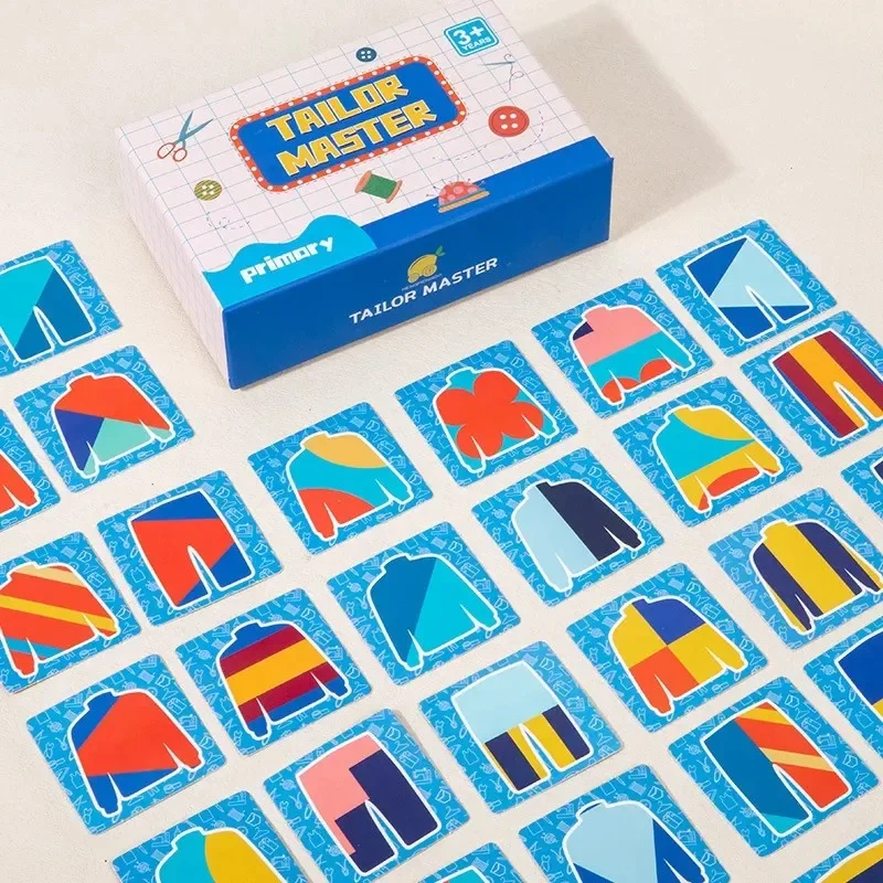 Fabric Tailor Master Children Toy Learn Color Shape Board Games Kid Think Training Educational Toy Family Interactive Party Game