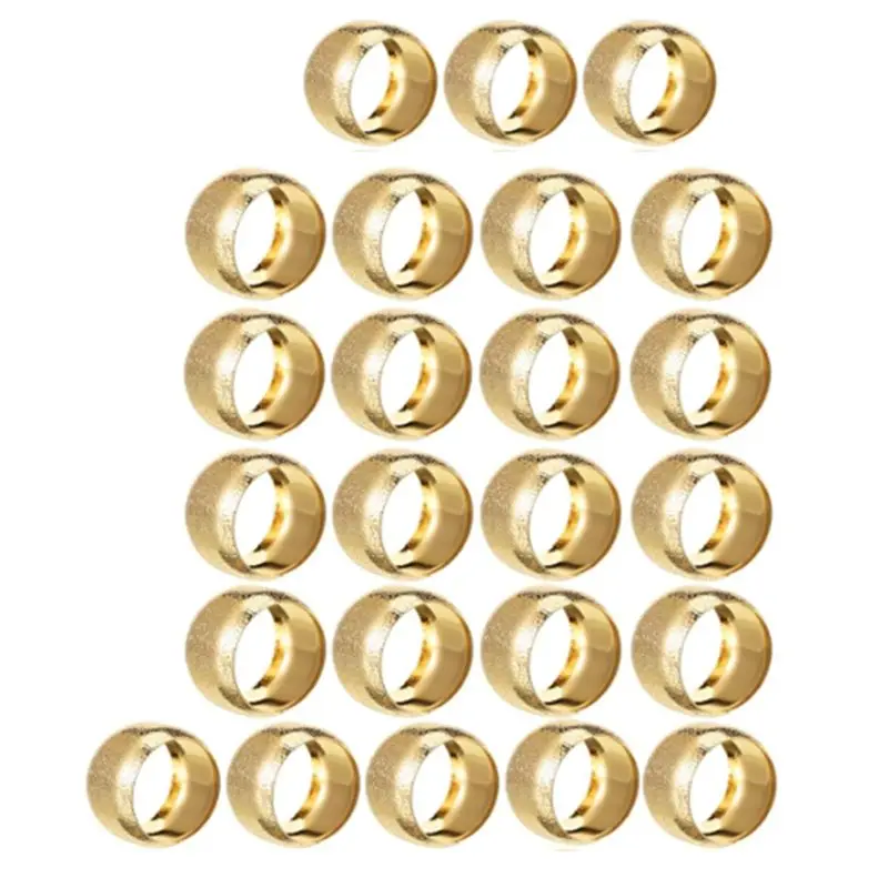 AEE8-24Pcs Gold Napkin Rings Napkin Holders For Cloth Napkins Metal Wedding Napkin Holder For Linen Fabric Table Napkins