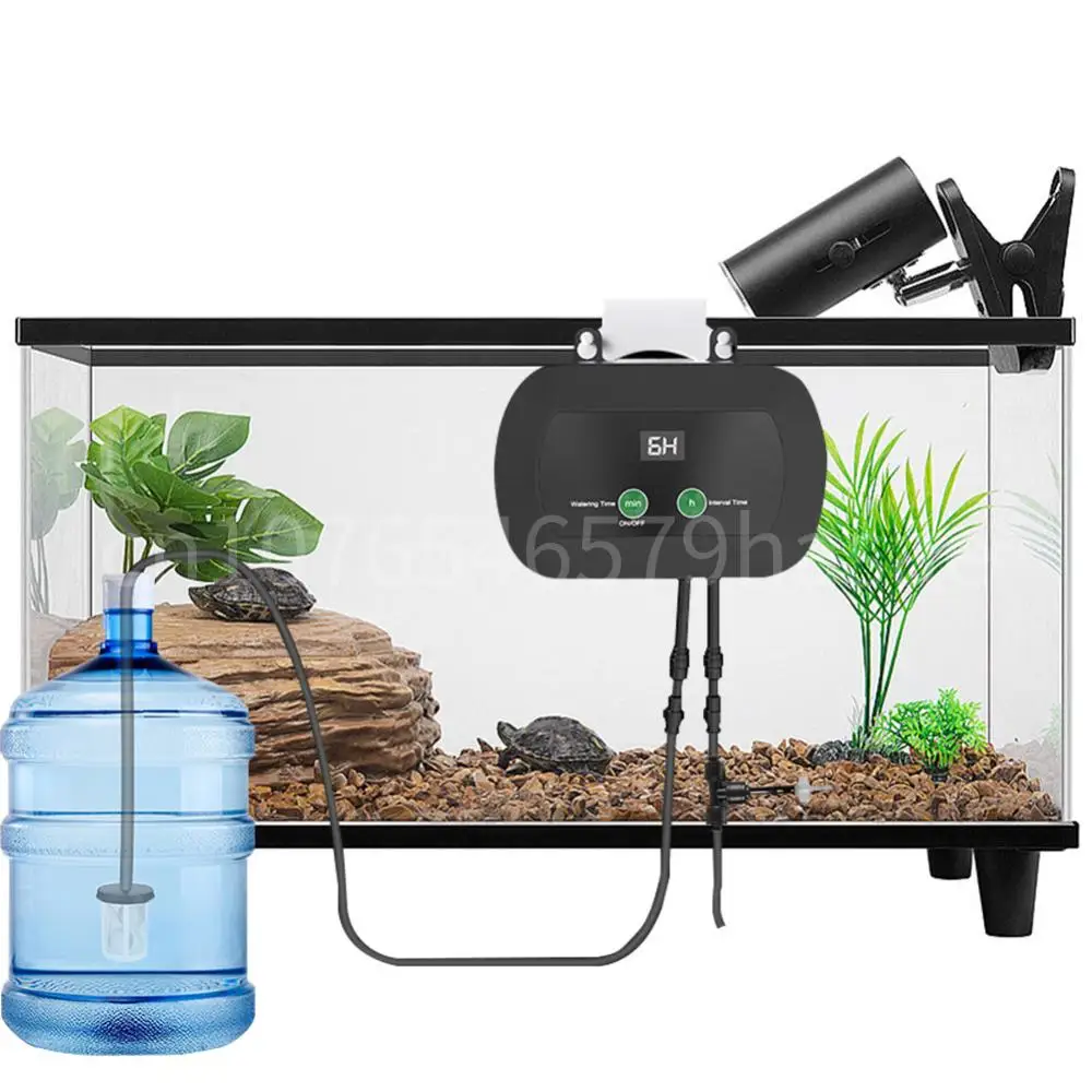 

Automatic Reptile Mist Sprinkler with 360°Adjustable Nozzles Reptile Humidifiers Terrariums Humidifier for Herps Terrariums
