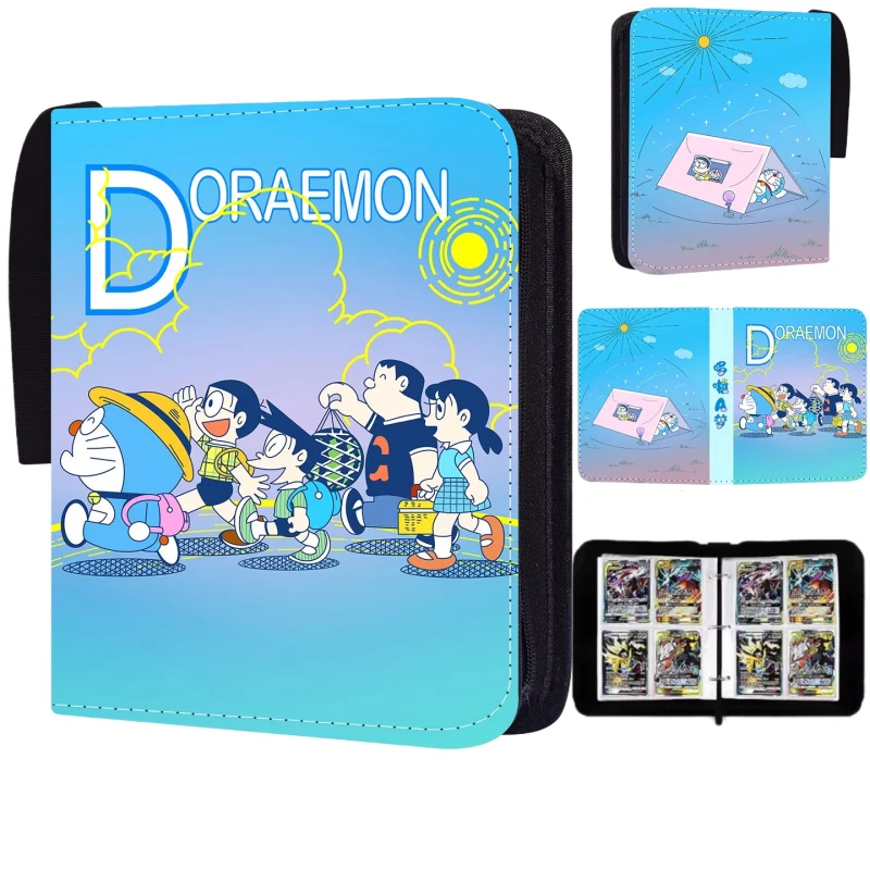 Doraemon 400pcs Card Book Game Collection Photo Album Binder Anime Business Card Holder Fashionable Toys Children’s Luxury Gift