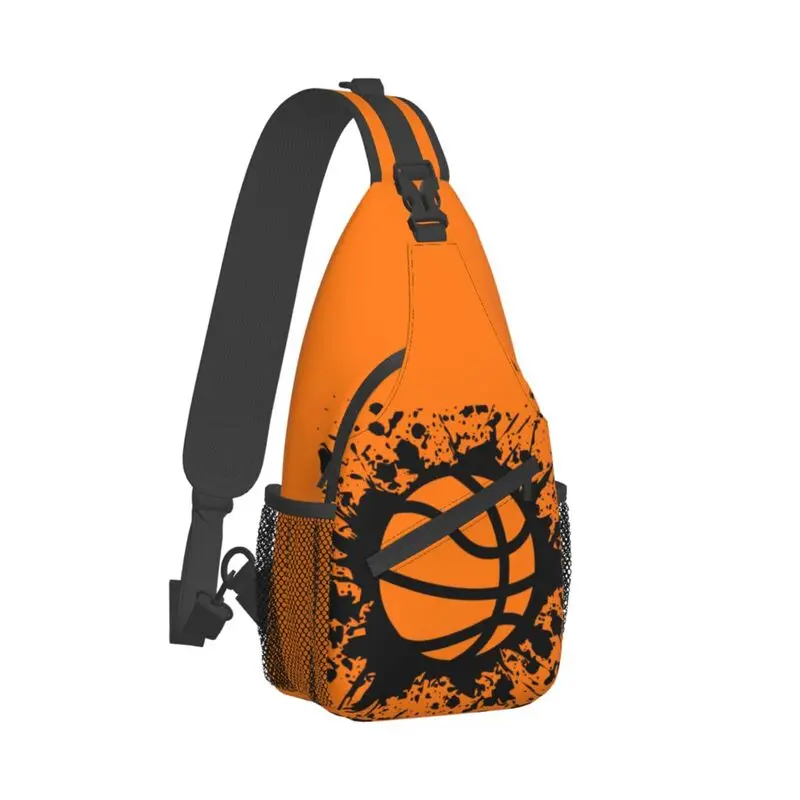 Mochila cruzada Splat de baloncesto para hombre, bolso de hombro de pecho personalizado para viajes, senderismo, mochila de día