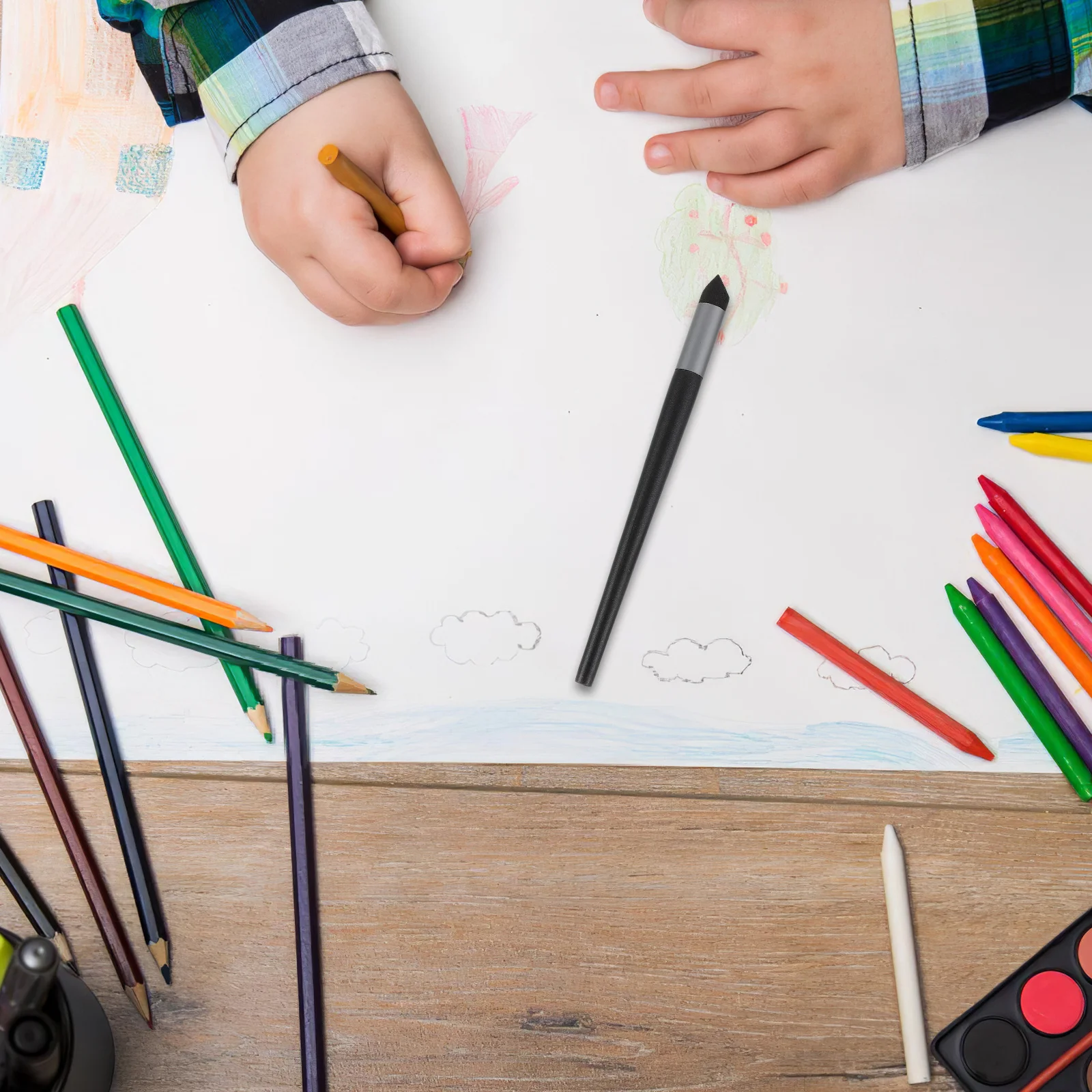 

6pcs Oil Pastel Blending Sponge Pen Soft Head For Smooth Transitions Art Drawing Supplies Sketching Tool Artists Student Craft