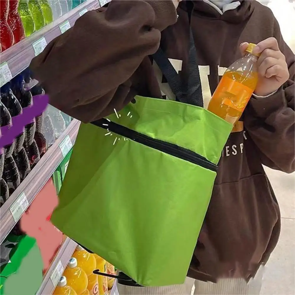 Foldable Shopping Bag with Rollers Multi-functional Shopping Bag with Rollers Foldable Roller Shopping Bag with Rotary Wheels